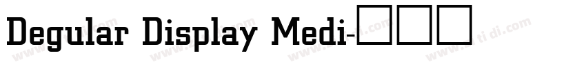 Degular Display Medi字体转换